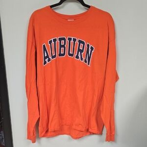 Gildan Orange Auburn Tigers Crewneck T-Shirt Long Sleeve